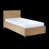 1-Persoonsbedden|Ygo Bed AXELLE Golden Oak 90x200