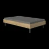 1-Persoonsbedden|Ygo Bed ENOK BLACK 90x200 Eik