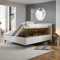 2-Persoonsbedden|Ygo Bedkader JOAKIM Opberg 180x200 Cody Beige