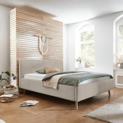 2-Persoonsbedden|Ygo Bedkader MATTI Abriamo Beige 160x200