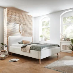 2-Persoonsbedden|Ygo Bedkader MATTI Abriamo Wit 160x200