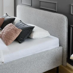 2-Persoonsbedden|Ygo Bedkader ZEGER Lichtgrijs 160x200