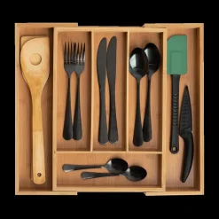 Keukenaccessoires|Servies|Ygo Bestekbakje BAMBOO Flexibel RH 4Comp.