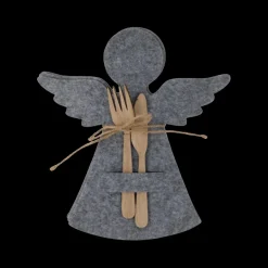 Kerst|Ygo Bestekhouder ANGELA Engel Vilt Ass.
