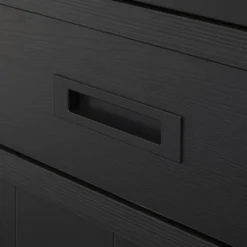 Vitrinekasten|Boekenkasten|Ygo Bibliotheek WINSTON Zwart B240