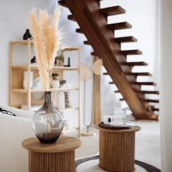 Salontafels & Bijzettafels|Ygo Bijzettafel Ø45 COLVAS Hout Naturel