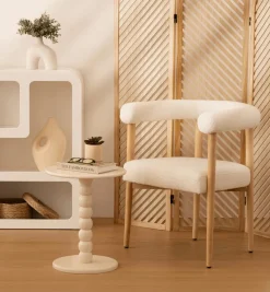 Salontafels & Bijzettafels|Ygo Bijzettafel BUTTON Rond Off White