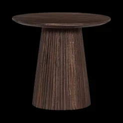 Salontafels & Bijzettafels|Ygo Bijzettafel DOMINGO Mango Donkerbruin Ø50