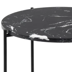 Salontafels & Bijzettafels|Ygo Bijzettafel FREJA Black Art. Marble Stone