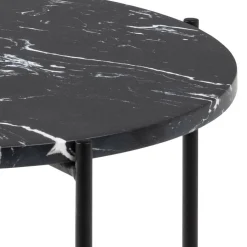 Salontafels & Bijzettafels|Ygo Bijzettafel FREJA Black Art. Marble Stone