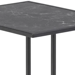 Salontafels & Bijzettafels|Ygo Bijzettafel RADDEL Mel. Marble/Metal Black
