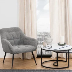 Fauteuils|Ygo Bijzetzetel BJORK Monza Grey