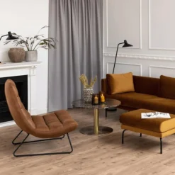 Fauteuils|Ygo Bijzetzetel DELAWARE Brandy Cognac