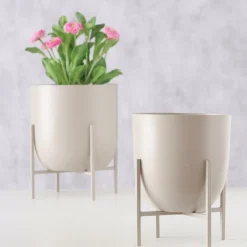 Woondecoratie|Ygo Bloempot KILANA Creme S
