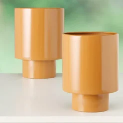 Woondecoratie|Ygo Bloempot KULLA Mat Bruin M