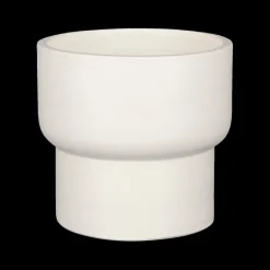 Woondecoratie|Ygo Bloempot RIVA Terracot. Wit M