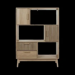 Vitrinekasten|Boekenkasten|Ygo Boekenkast CALUNA Naturel