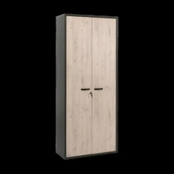 Bureau- En Boekenkasten|Ygo Boekenkast h216 UPGRADE Zwart/Kastanje