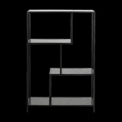 Vitrinekasten|Boekenkasten|Ygo Boekenrek BOKSKAP Ash Black B77