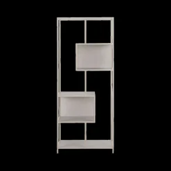 Vitrinekasten|Boekenkasten|Ygo Boekenrek BOKSKAP Grijs Assym. B77