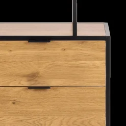 Vitrinekasten|Boekenkasten|Ygo Boekenrek BOKSKAP Wild Assym. Oak B77