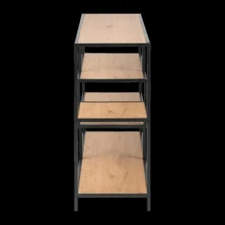 Vitrinekasten|Boekenkasten|Ygo Boekenrek BOKSKAP Wild Oak Assymetrisch B114