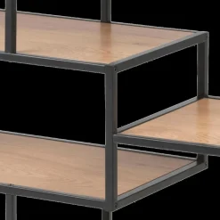 Vitrinekasten|Boekenkasten|Ygo Boekenrek BOKSKAP Wild Oak Assymetrisch B114