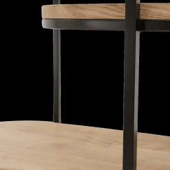 Vitrinekasten|Boekenkasten|Ygo Boekenrek HEDDA 90x33x205 Eiken