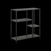 Vitrinekasten|Boekenkasten|Ygo Boekenrek SPARROW Metaal Zwart
