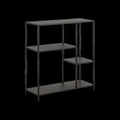 Vitrinekasten|Boekenkasten|Ygo Boekenrek SPARROW Metaal Zwart