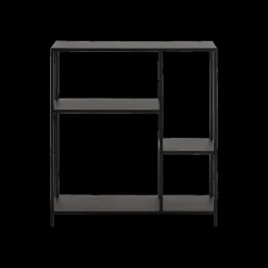 Vitrinekasten|Boekenkasten|Ygo Boekenrek SPARROW Metaal Zwart