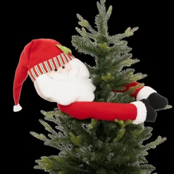 Kerst|Ygo Boomdeco Kerstman SANTA Rood/Wit