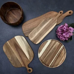 Tafelaccessoires|Ygo Bord ACARA Rond Acacia Bruin