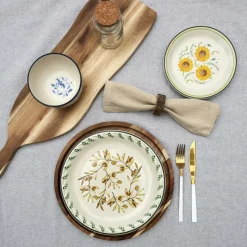 Tafelaccessoires|Ygo Bord ACARA Rond Acacia Bruin