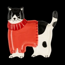 Kerst|Ygo Bord BENZEL Kat Trui Rood