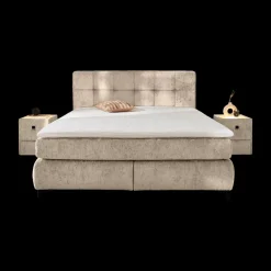 Boxsprings|Ygo Boxspring ALKMAAR Chenille Beige 180x200