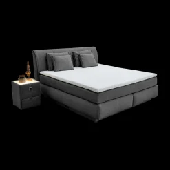 Boxsprings|Ygo Boxspring AMSTELVEEN 160x200 Donkergrijs
