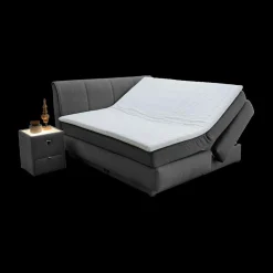 Boxsprings|Ygo Boxspring AMSTELVEEN 160x200 Donkergrijs
