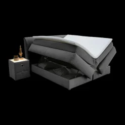 Boxsprings|Ygo Boxspring AMSTELVEEN 180x200 Donkergrijs