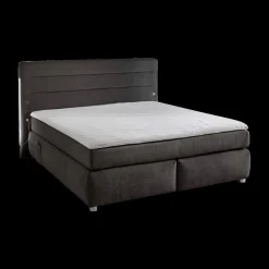 Boxsprings|Ygo Boxspring LELYSTAD Chenille Donkergrijs 180x200