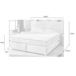 Boxsprings|Ygo Boxspring LELYSTAD Chenille Donkergrijs 180x200