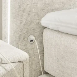 Boxsprings|Ygo Boxspring LELYSTAD Chenille beige 180x200