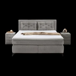 Boxsprings|Ygo Boxspring NIEUWEGEIN 180X200 Chenille Grijs
