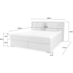 Boxsprings|Ygo Boxspring TILBURG Ribfluweel 426/07 Beige 180x200