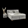 Boxsprings|Ygo Boxspring TILBURG Ribfluweel 426/29 Grijs 140x200