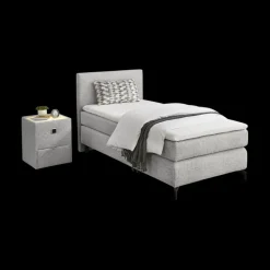 Boxsprings|Ygo Boxspring URK Stof 369/09 Grijs 90x200
