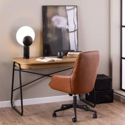 Bureaustoelen|Ygo Bureaustoel HANNES PU Retro Brandy