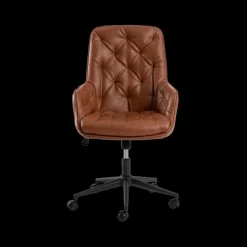 Bureaustoelen|Ygo Bureaustoel HANNES PU Retro Brandy
