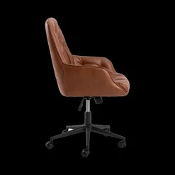 Bureaustoelen|Ygo Bureaustoel HANNES PU Retro Brandy
