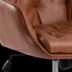 Bureaustoelen|Ygo Bureaustoel HANNES PU Retro Brandy